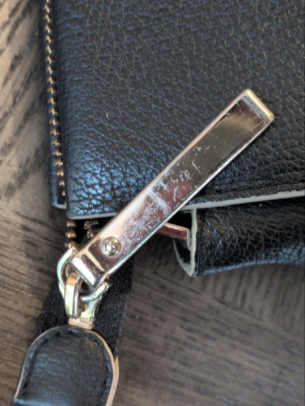 kate spade black leather